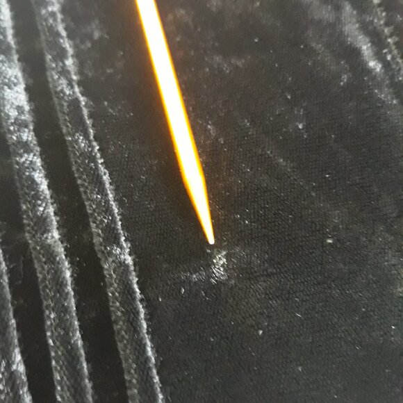 Double D Ranch Black Velvet Pintuck Ruffle Cropped Jacket M Punk Goth Whimsigoth - Picture 7 of 9